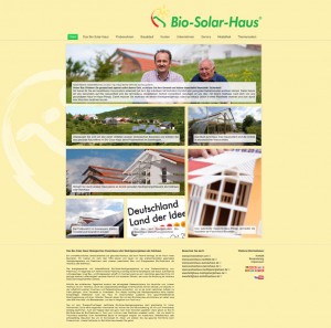 Neue Homepage der Bio-Solar-Haus GmbH